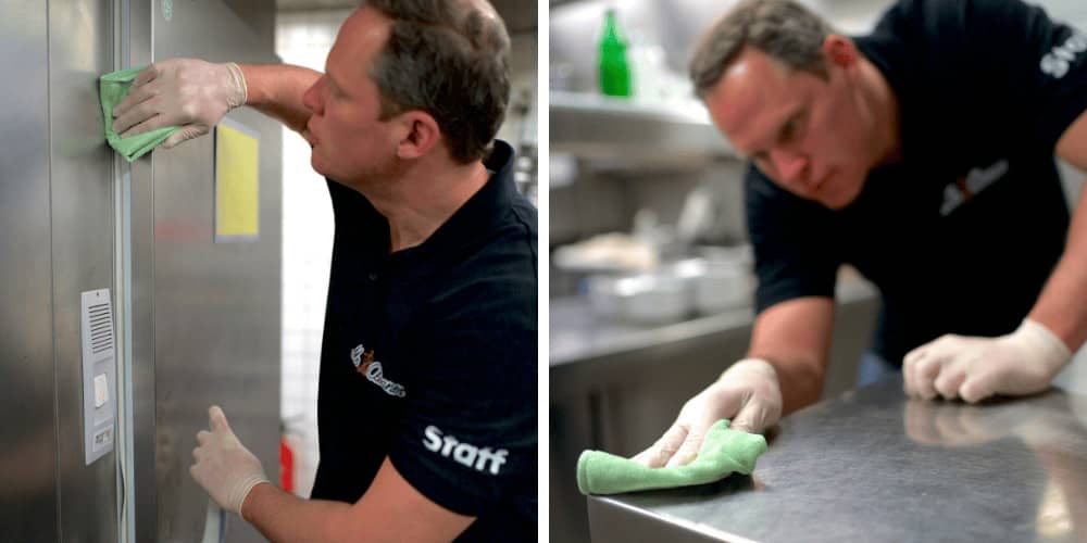 Hygienische Gastronomiereinigung nach HCCAP durch unser Team in Vierkirchen