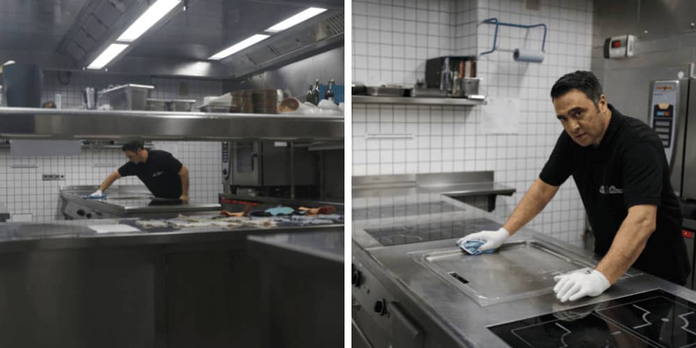 Hygienische Gastronomiereinigung nach HCCAP durch unser Team in Vierkirchen