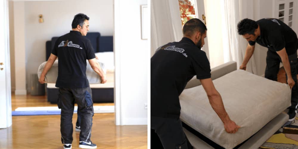 Einsatz unseres Teams bei der Couchreinigung in Worth