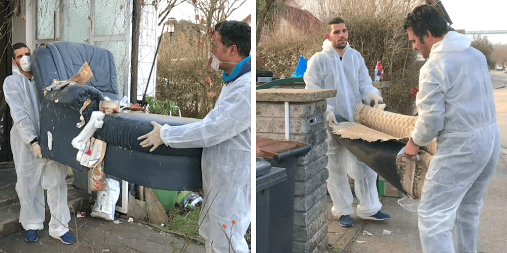 Diskreter Einsatz unserer Reinigungsprofis bei einer Messie-Wohnung in Weinheim