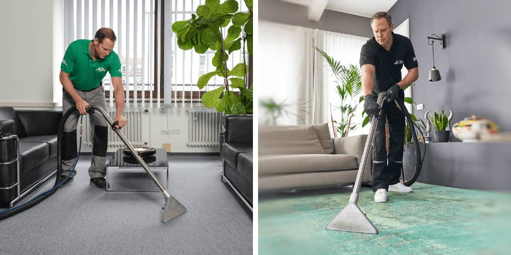 Einsatz unseres Teams beim Teppichboden reinigen in Vierkirchen