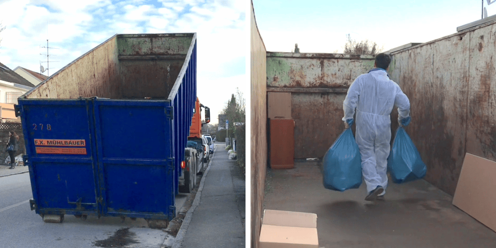 Diskreter Einsatz unserer Reinigungsprofis bei einer Messie-Wohnung in Weinheim