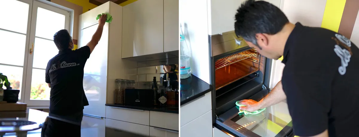 Titelbild: Reinigung von Backofen, Kühlschrank und Co.