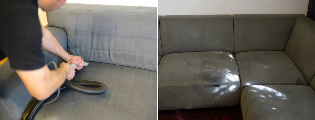 Titelbild: Couch reinigen – was tun, wenn die Couch speckig ist