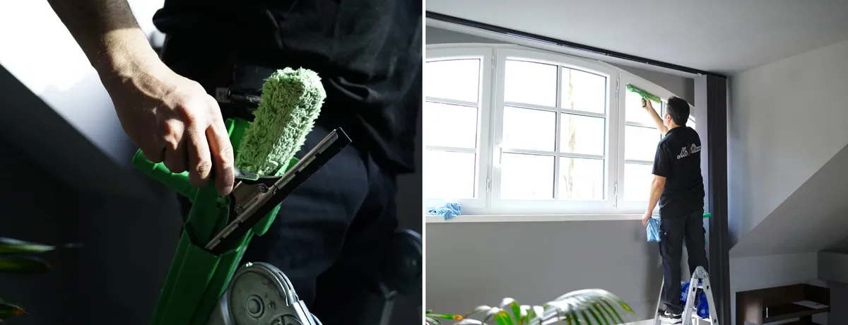 Titelbild: Glasreinigung: Was gehört dazu & wie gehen Profis vor?