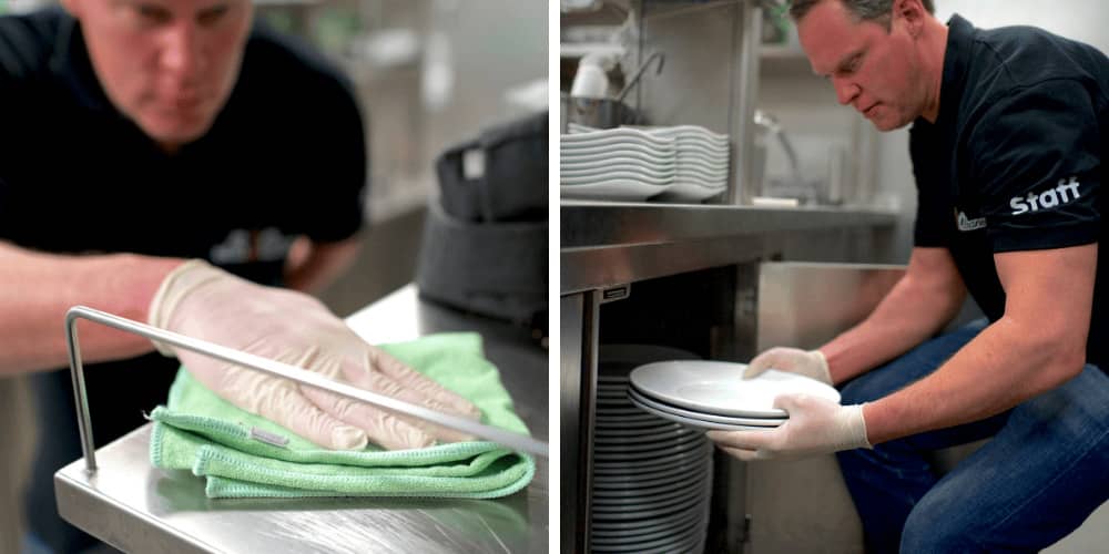 Hygienische Gastronomiereinigung nach HCCAP durch unser Team in Vierkirchen