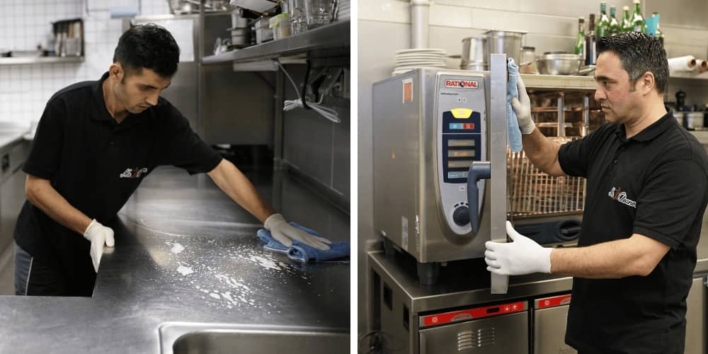 Hygienische Gastronomiereinigung nach HCCAP durch unser Team in Vierkirchen