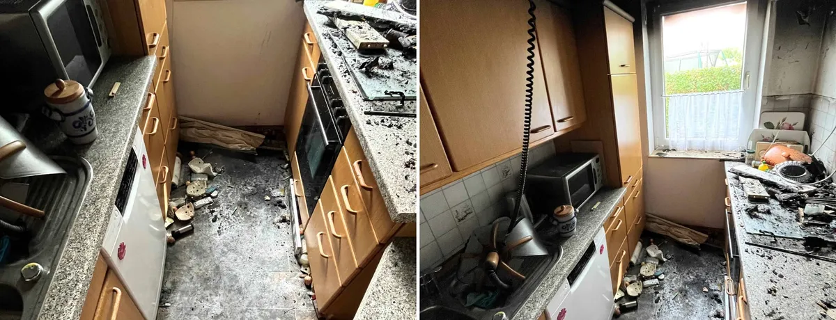 Titelbild: Brandschadensanierung: Reinigung & Handwerk im Einsatz