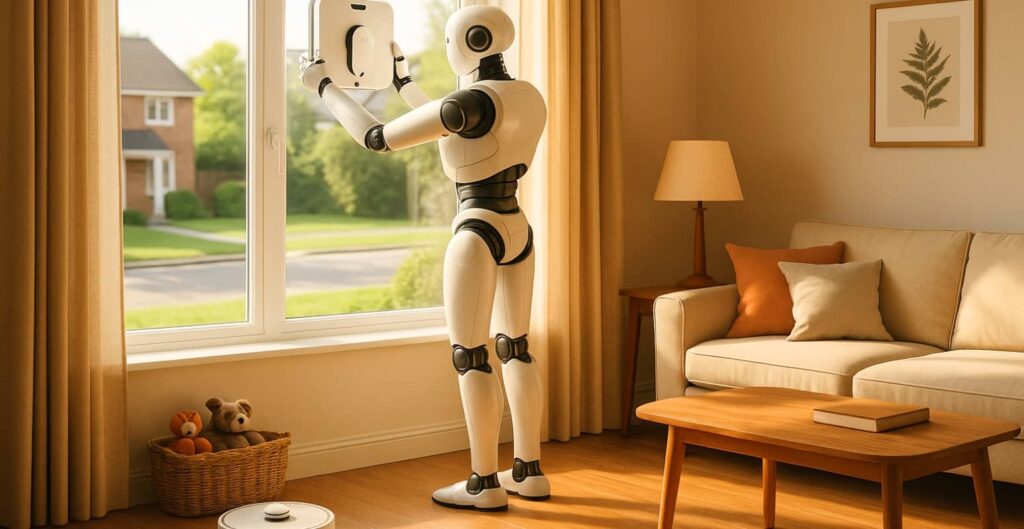 Beitragsbild: Haushaltsroboter 2030 - Zukunft von Reinigung und Gartenpflege